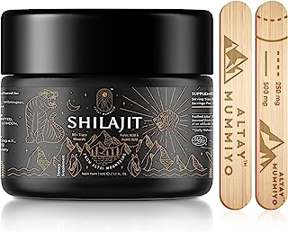 Shilajit Resin with Fulvic Acid & Trace Minerals, Original Siberian Pure Shilajit with 85+ Humic Acid Supplement Gel, Supp...